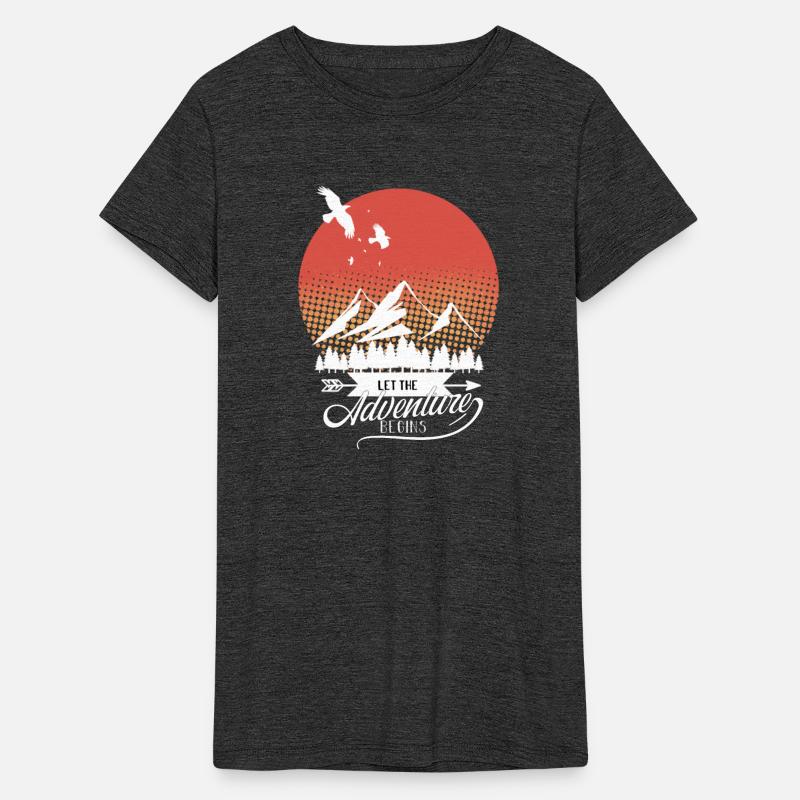 Let The Adventures Begins Tee,Camping