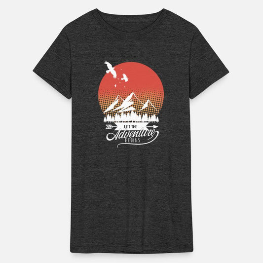 Let The Adventures Begins Tee,Camping