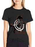 Unicorn Target T-Shirt - Black