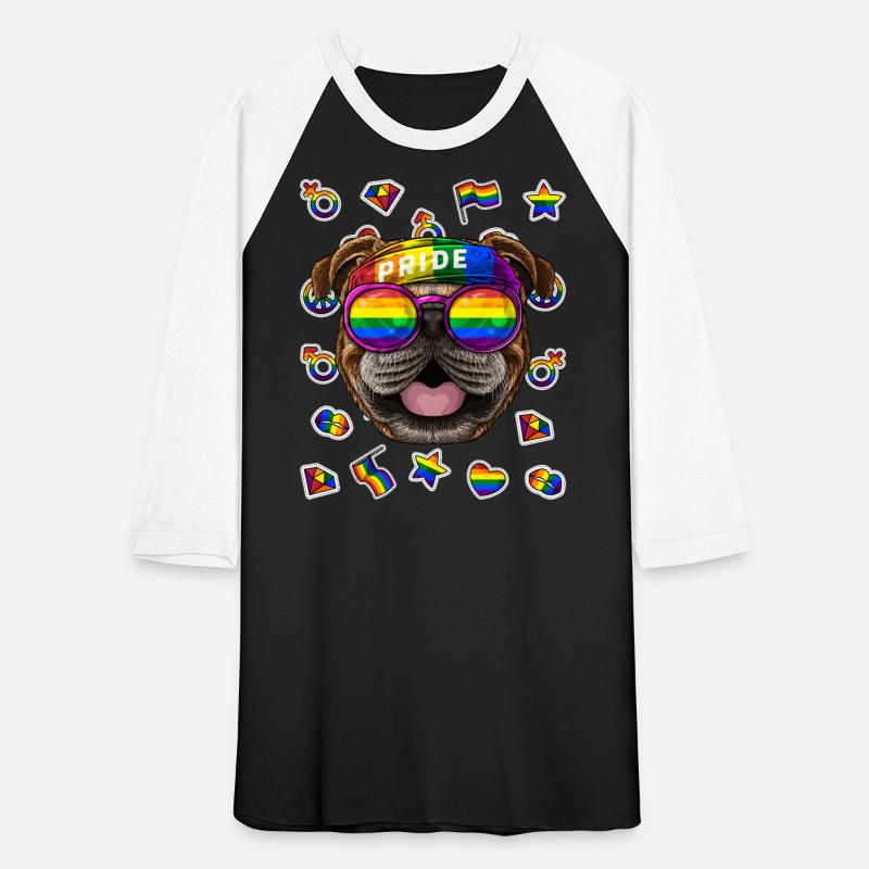 LGBT Bulldog Gay Pride Month Dog Rainbow Lesbian