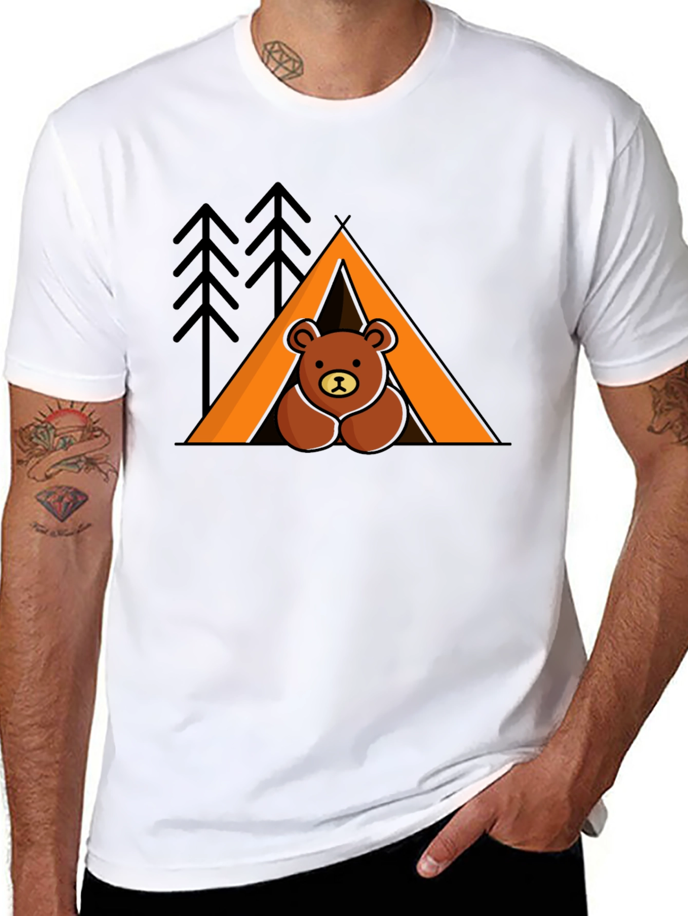 Camping Bear T-Shirt - Outdoor Adventure