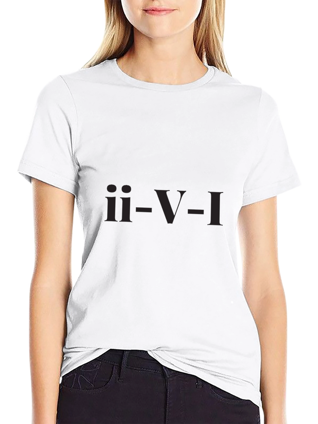 ii-V-I Chord Progression Black T-Shirt