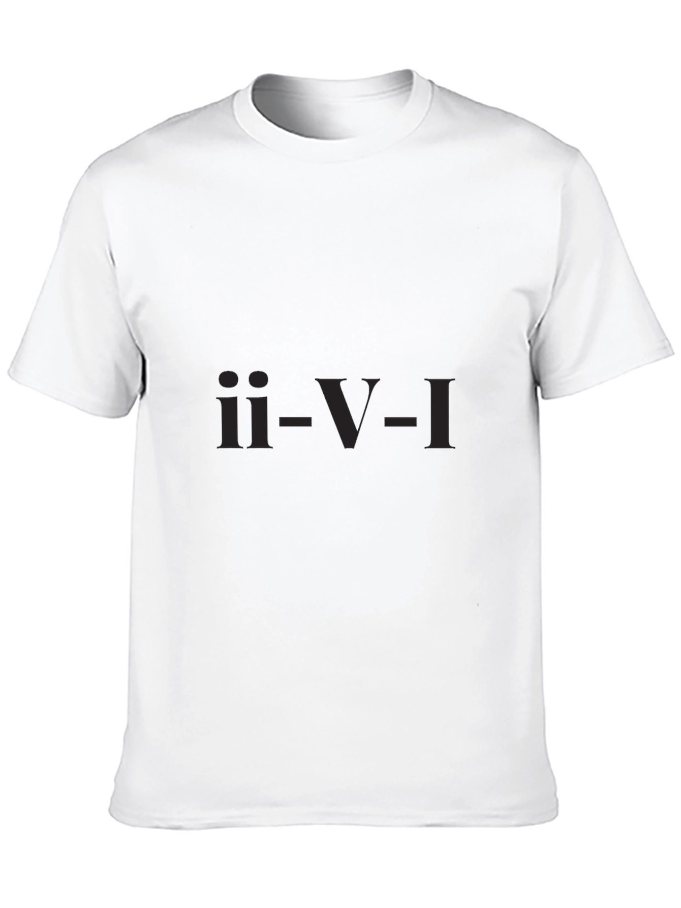 ii-V-I Chord Progression Black T-Shirt