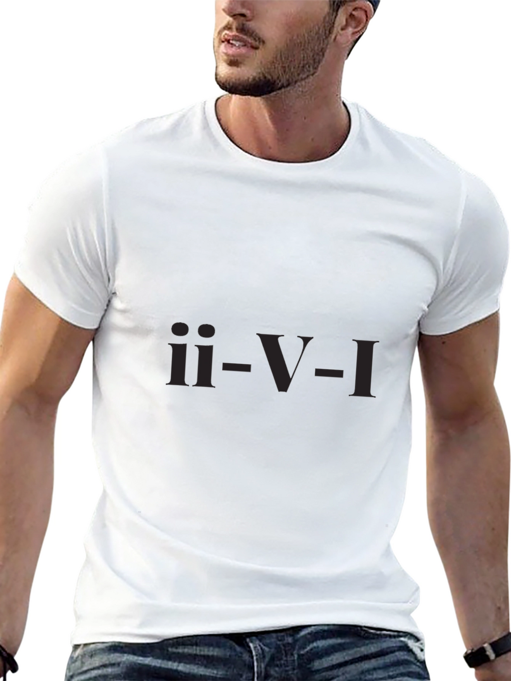 ii-V-I Chord Progression Black T-Shirt