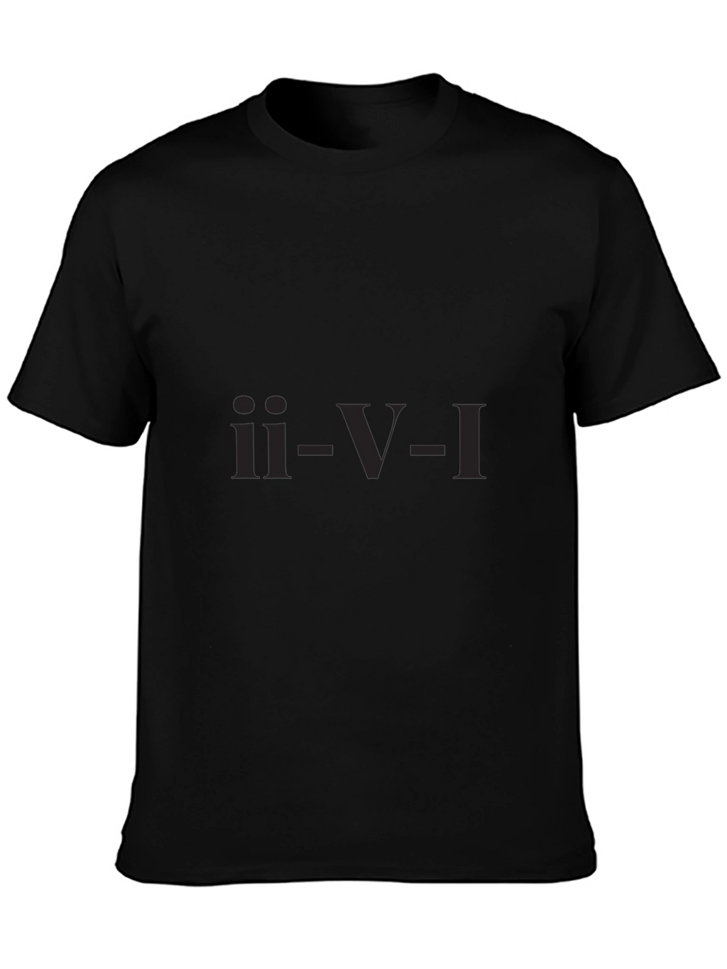 ii-V-I Chord Progression Black T-Shirt