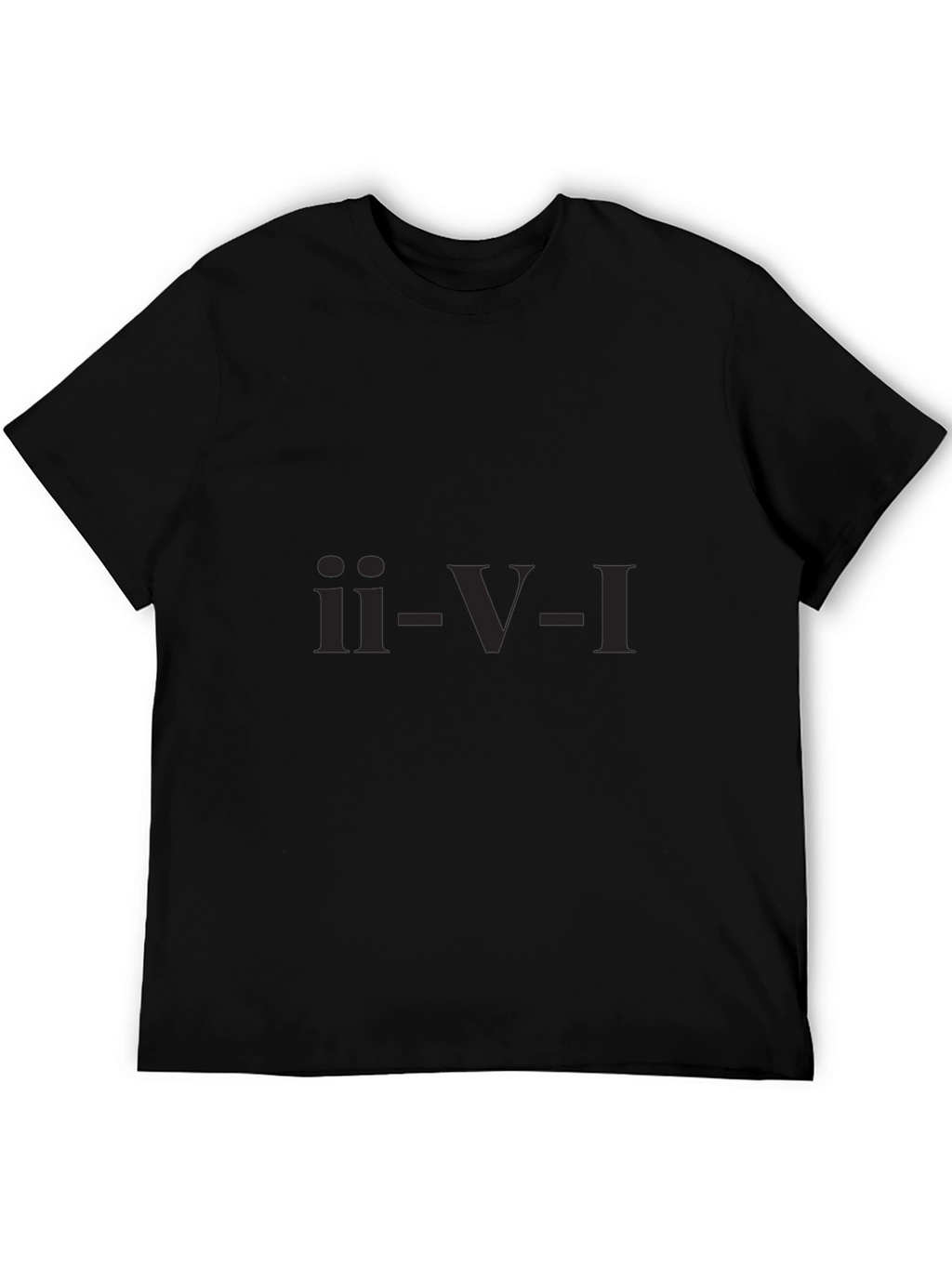 ii-V-I Chord Progression Black T-Shirt