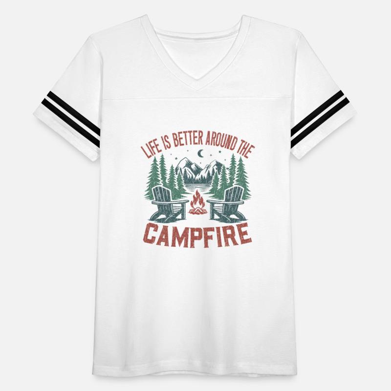 Life Is Better At The Campfire Funny Camper Camp