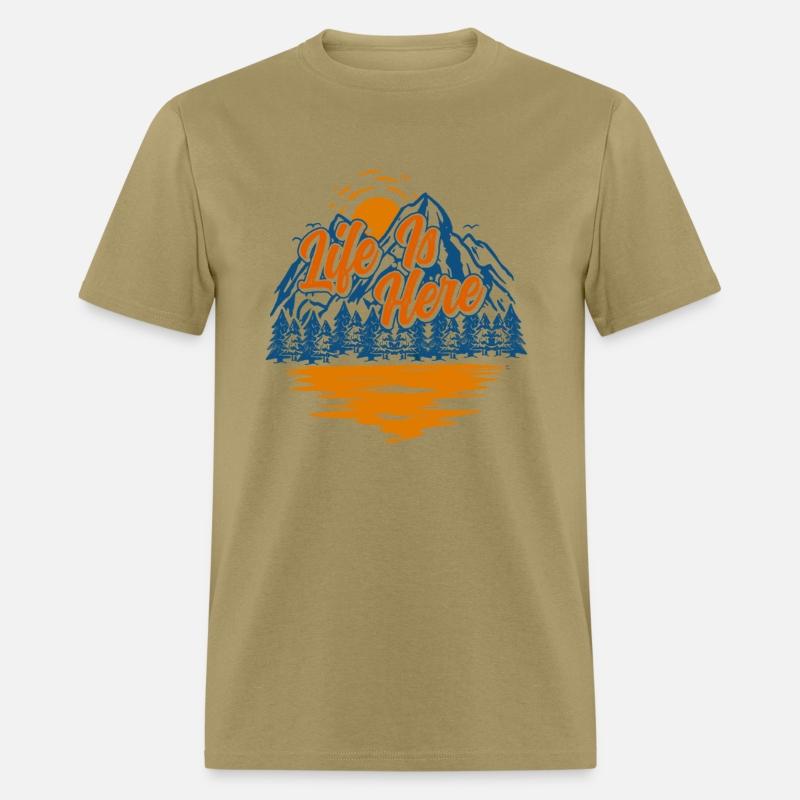 Life is Here Nature Lover Hiking Camping Outdoor