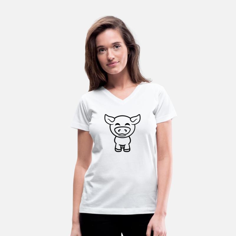 Little cute piggy pig piglet cartoon animal love