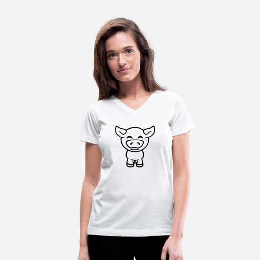 Little cute piggy pig piglet cartoon animal love