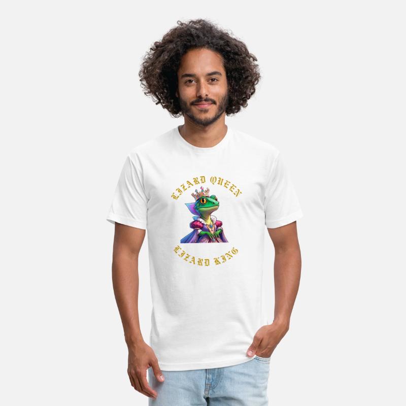 Lizard Queen – Reptile Royalty Tee for Women & men