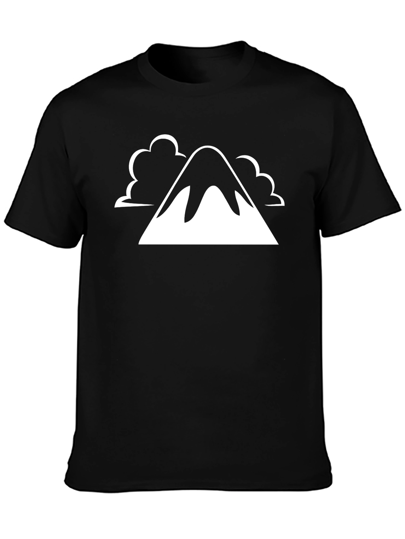 Mountain Peak Graphic Tee - Black