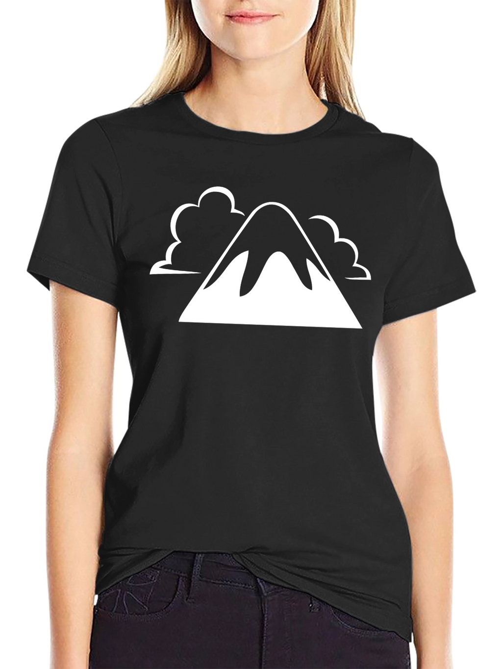 Mountain Peak Graphic Tee - Black