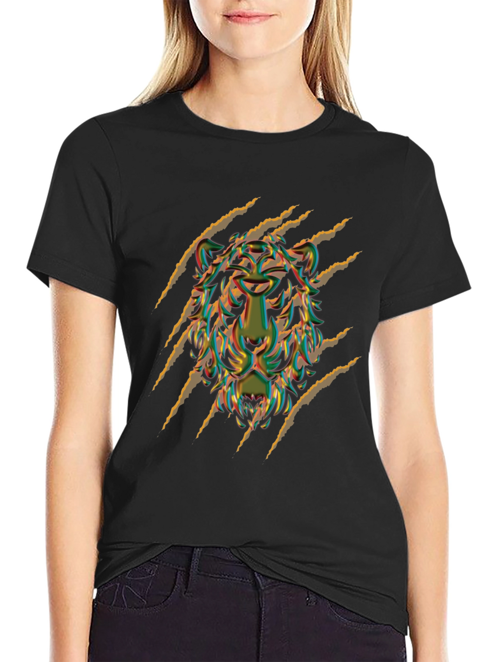 Bold Graphic Tee: Fierce Animal Design