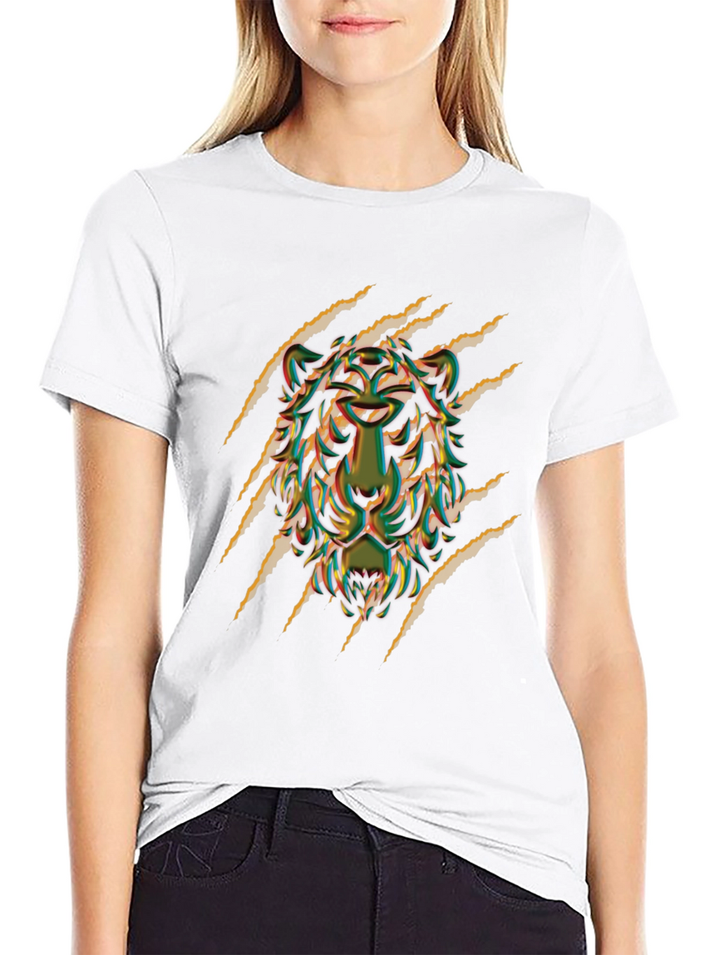 Bold Graphic Tee: Fierce Animal Design