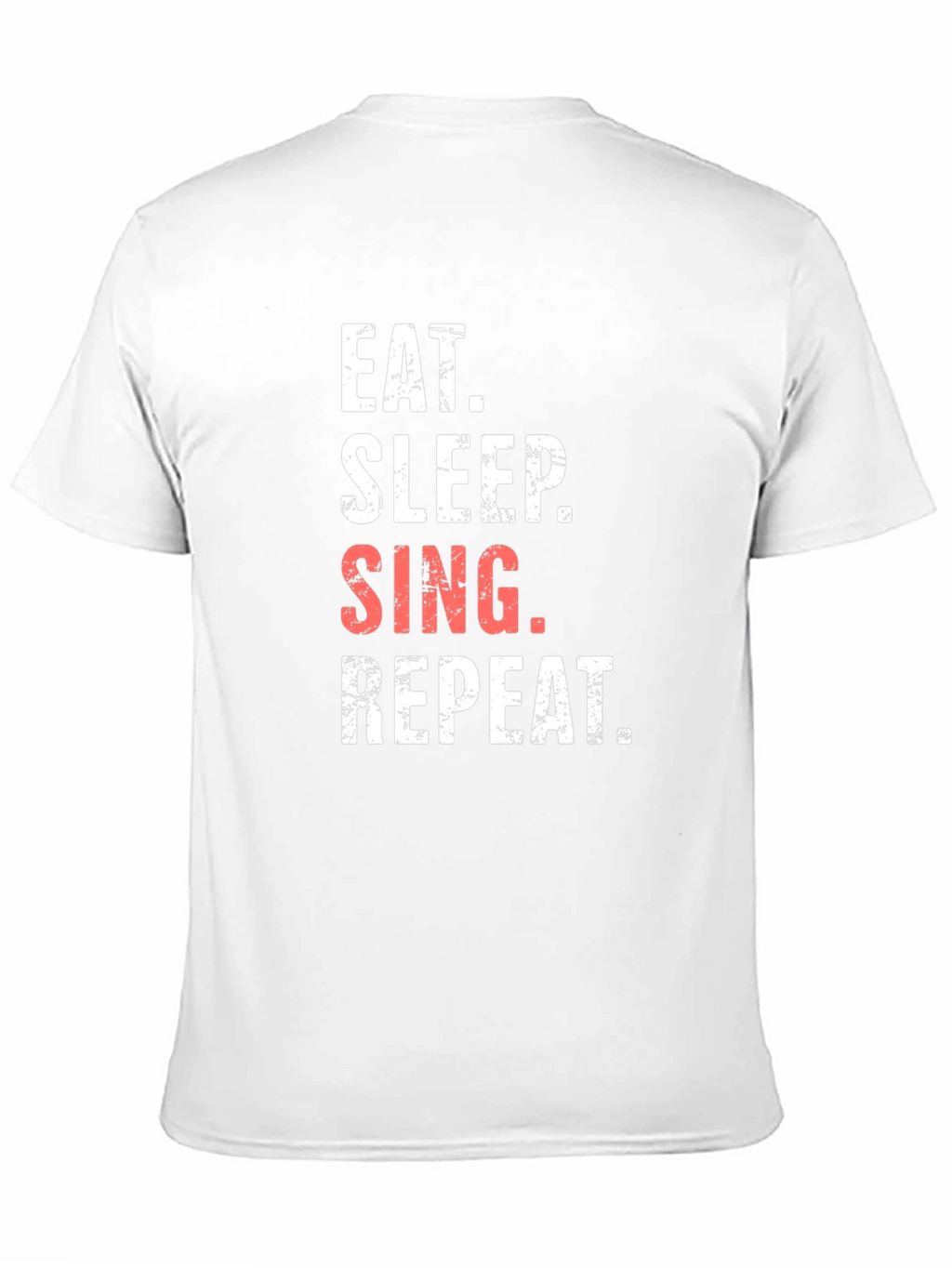 Eat Sleep Sing Repeat Black Graphic Tee