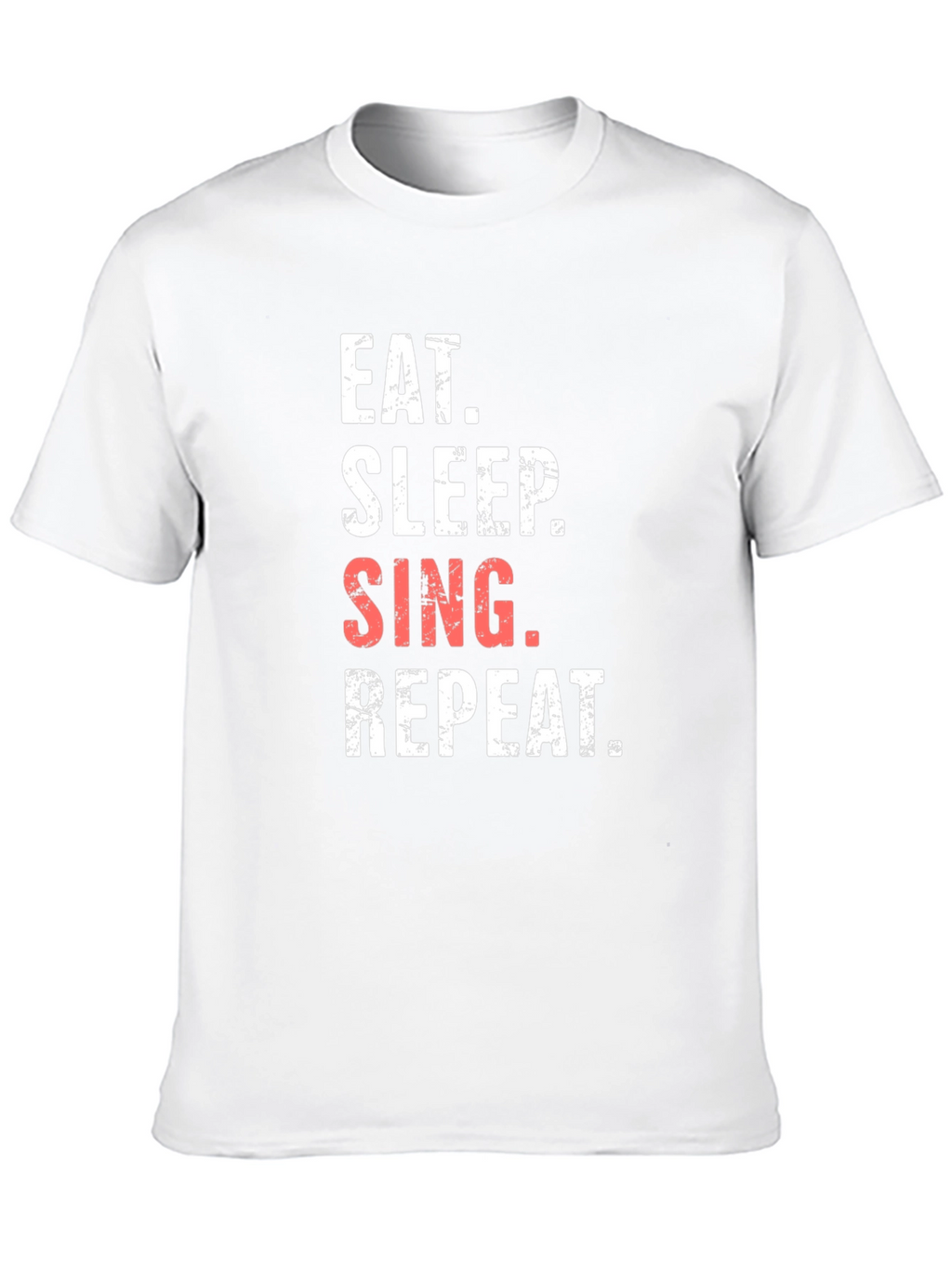 Eat Sleep Sing Repeat Black Graphic Tee
