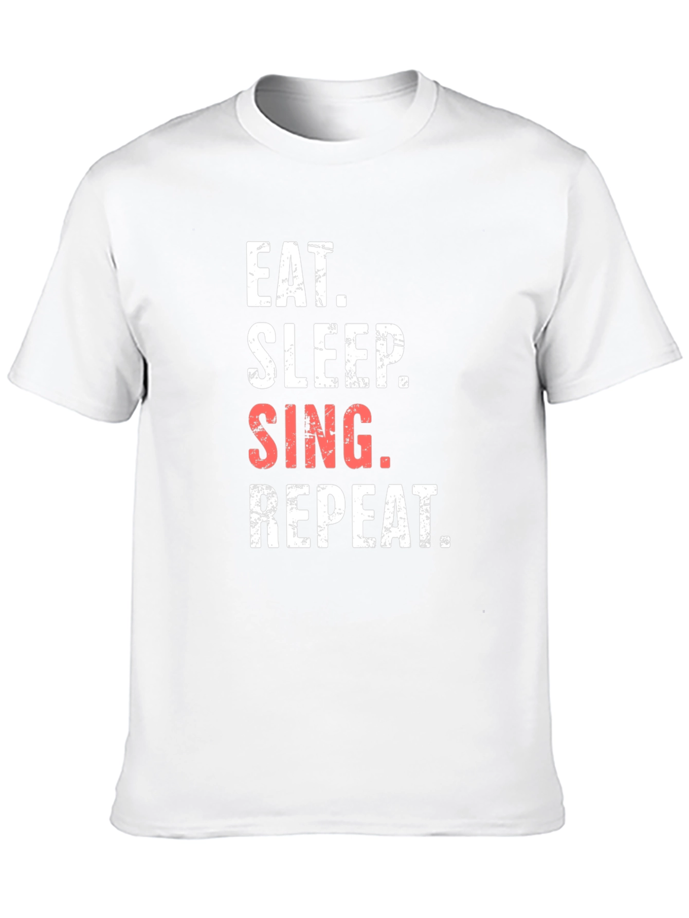 Eat Sleep Sing Repeat Black Graphic Tee