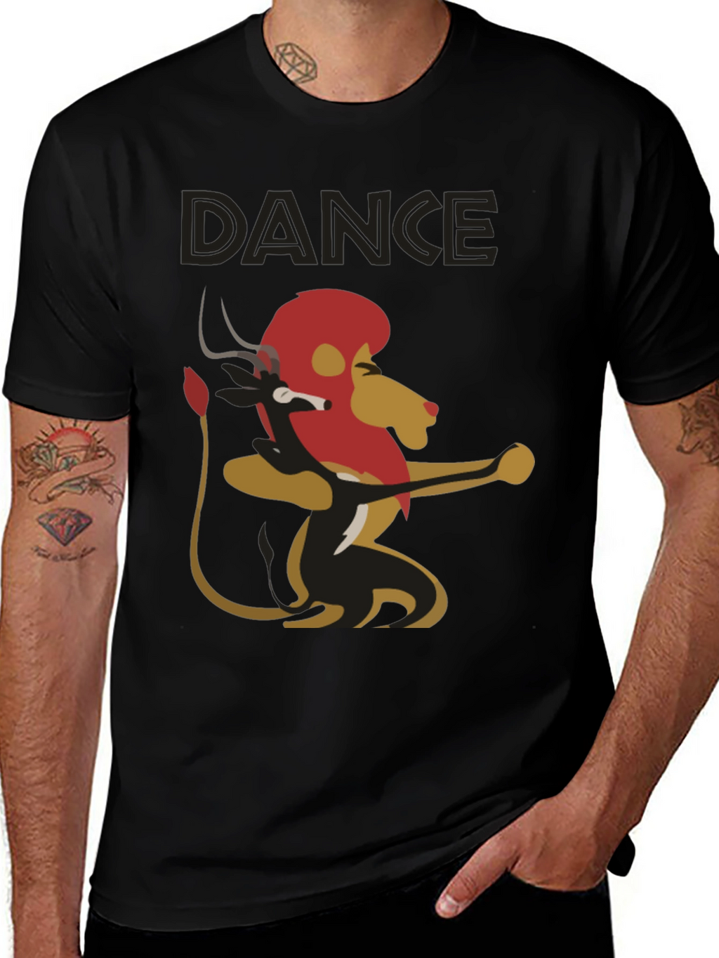 Dance Lion & Antelope Graphic Tee