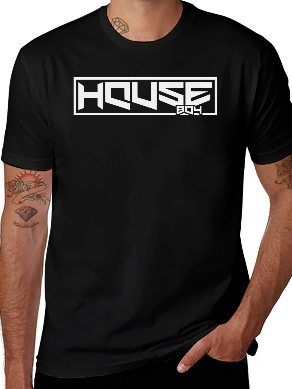 House Boy Graphic Tee - Black