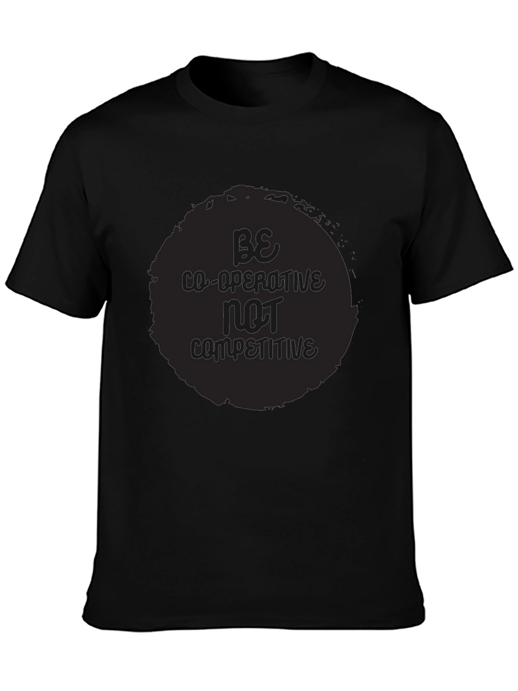 Cooperative Spirit Black Crewneck T-Shirt