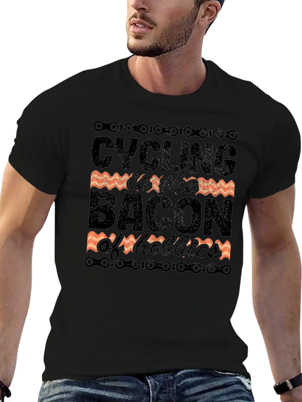 Cycling is the Bacon of Hobbies T-Shirt