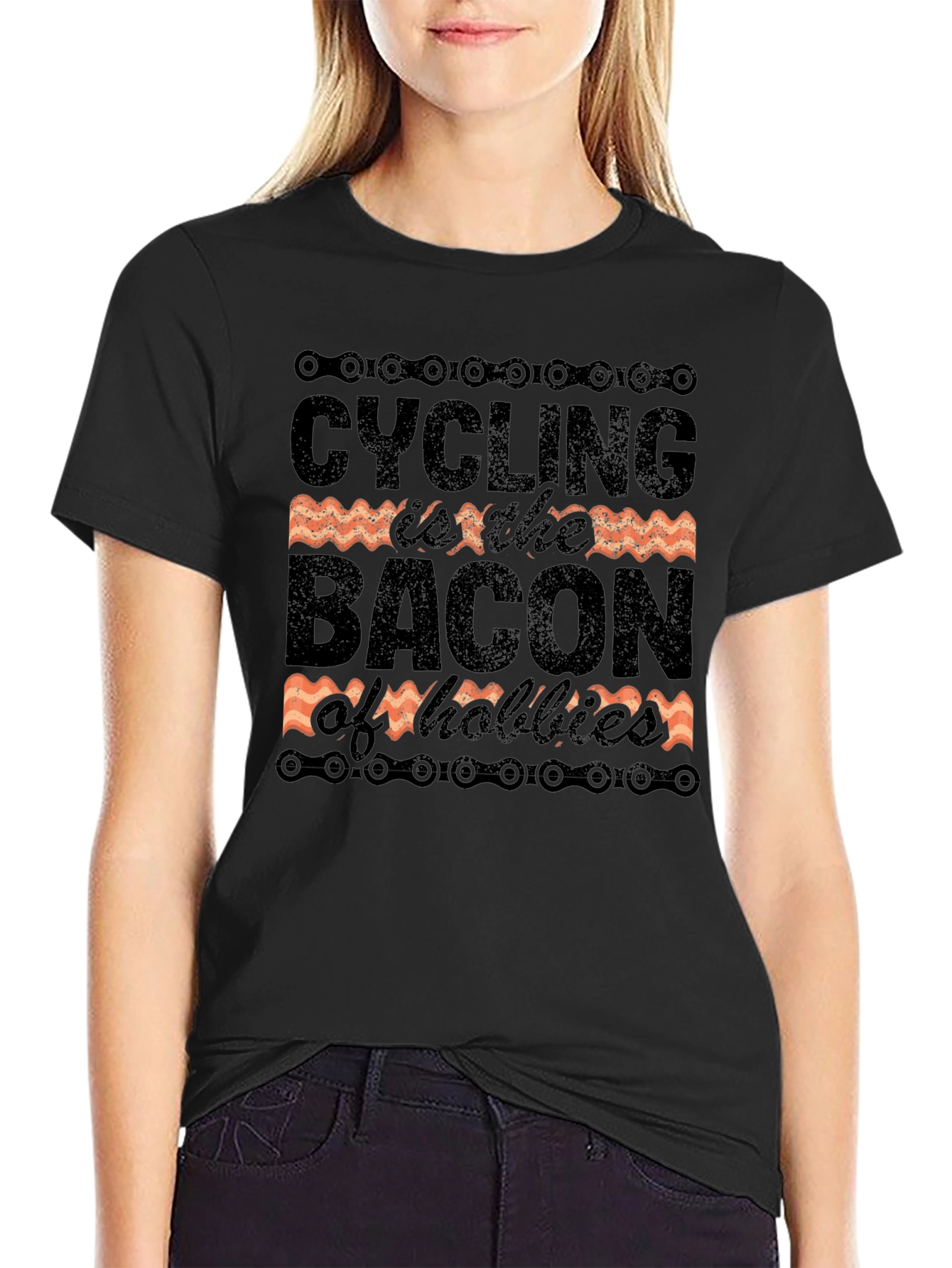 Cycling is the Bacon of Hobbies T-Shirt