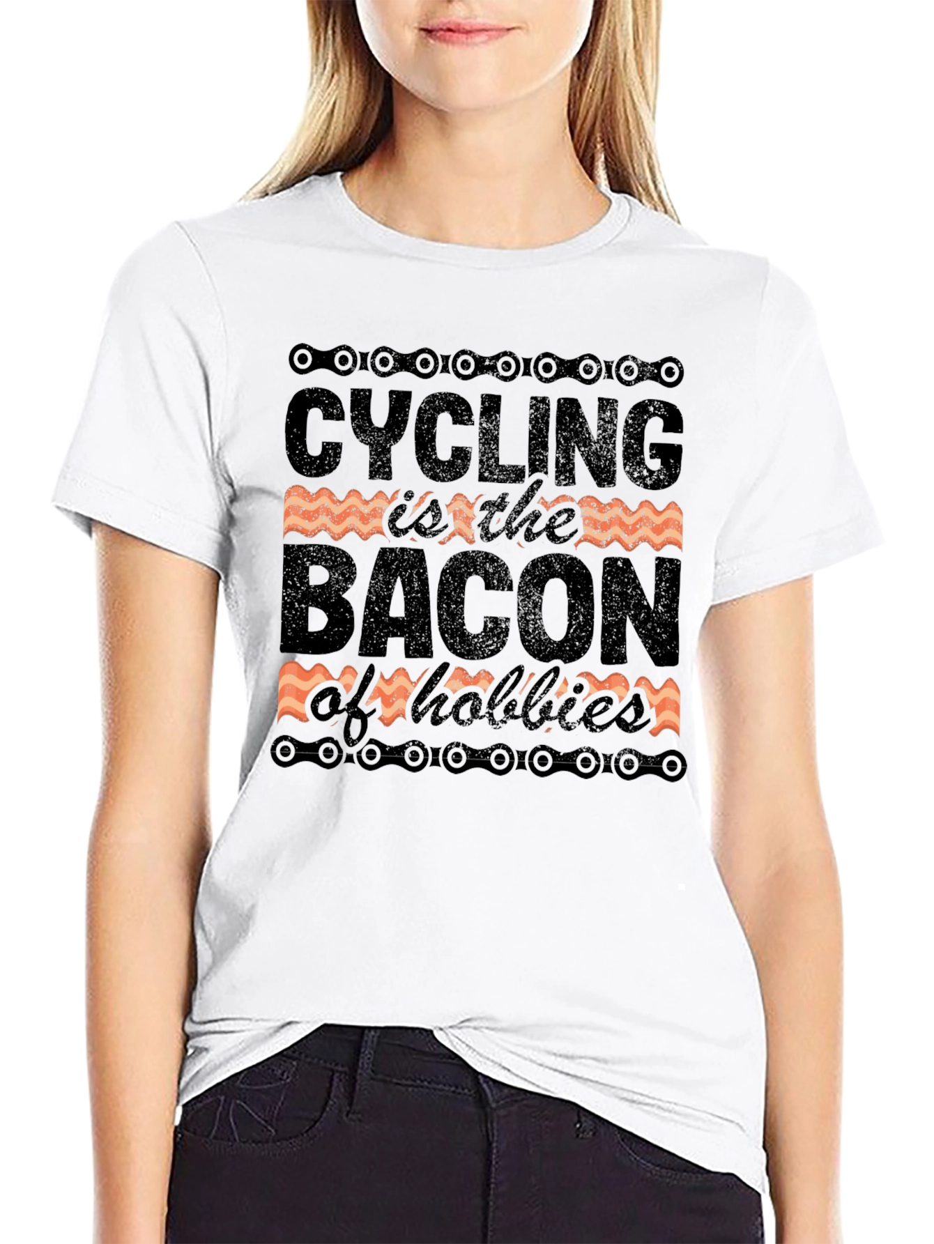 Cycling is the Bacon of Hobbies T-Shirt