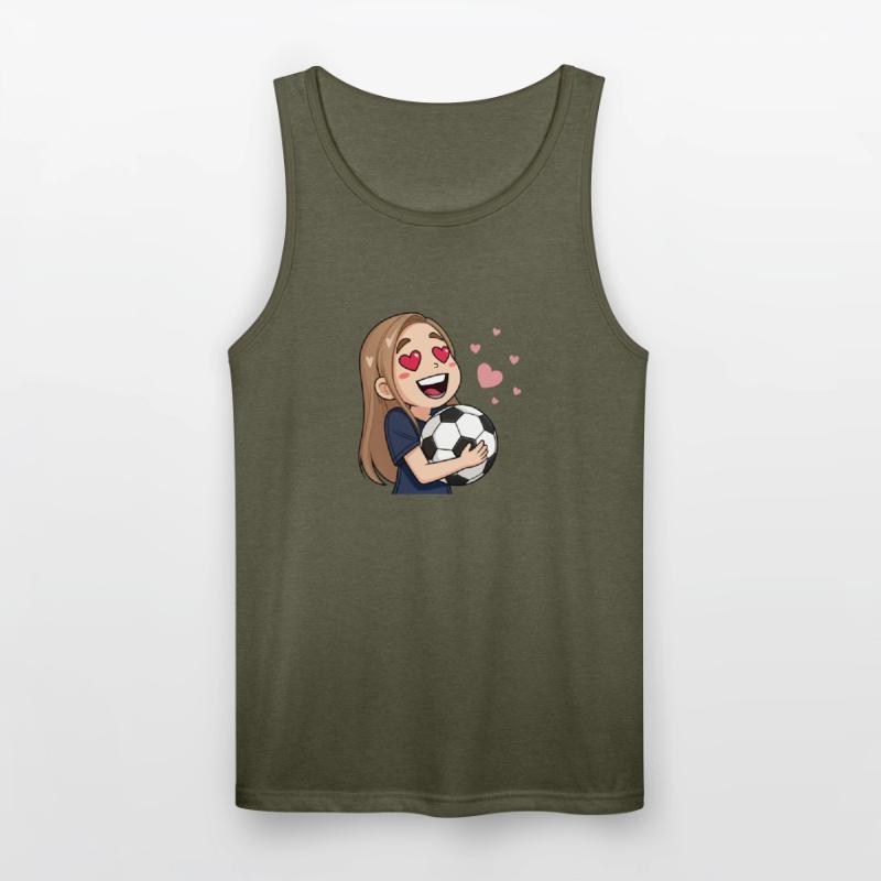 Love for soccer kawaii anime design