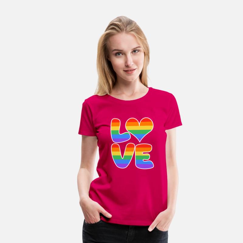 LOVE heart sign rainbow colored