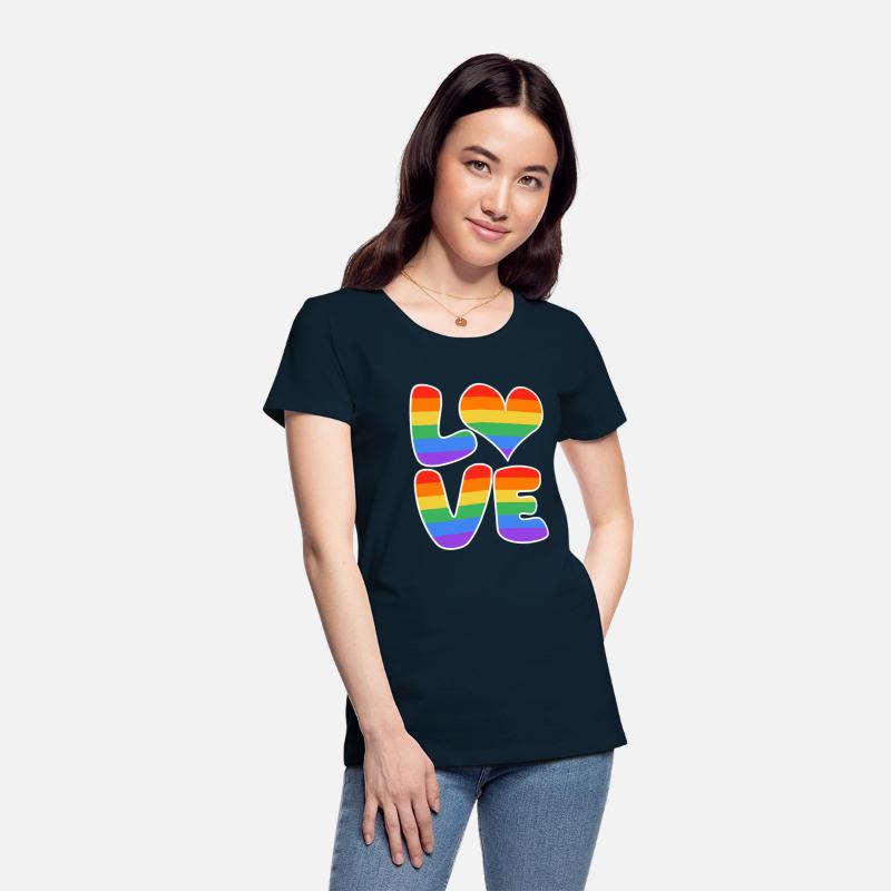 LOVE heart sign rainbow colored