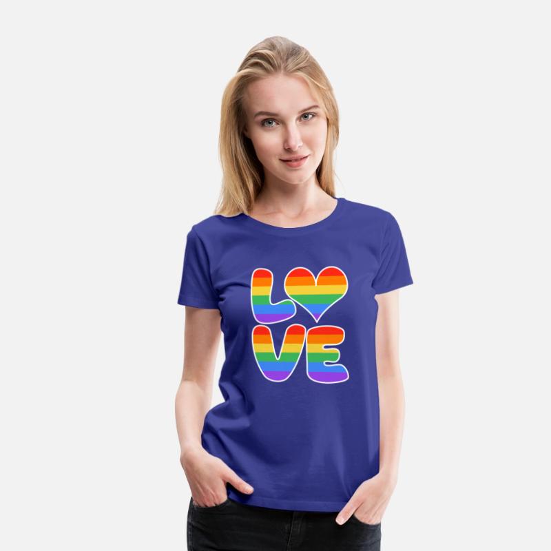 LOVE heart sign rainbow colored