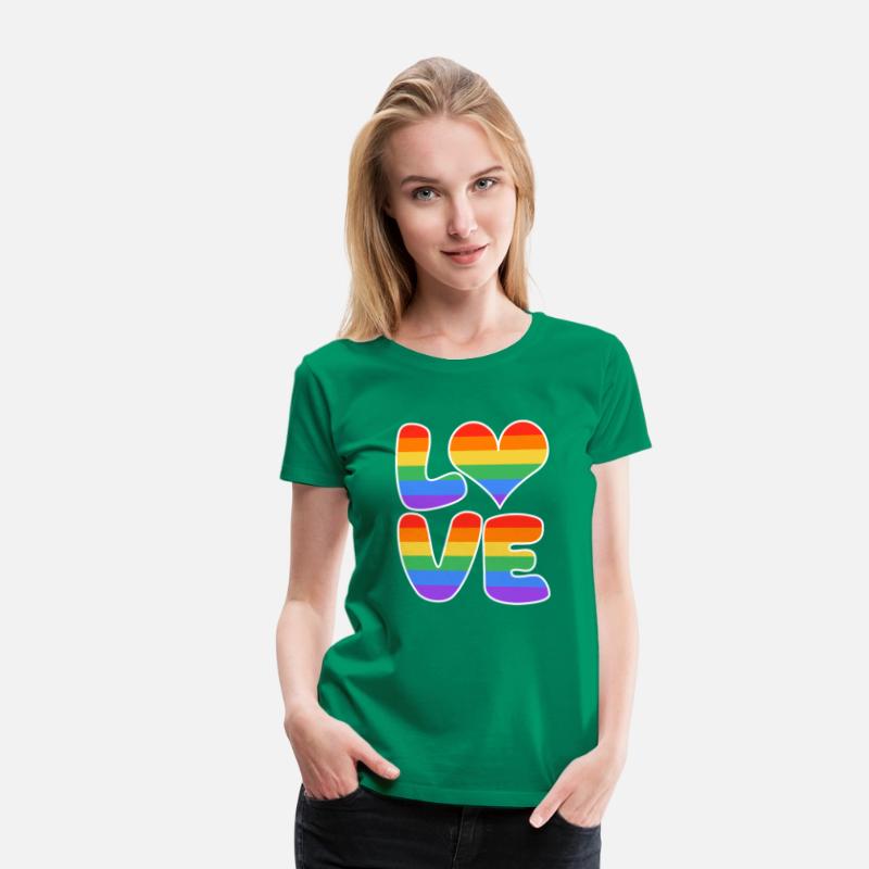 LOVE heart sign rainbow colored