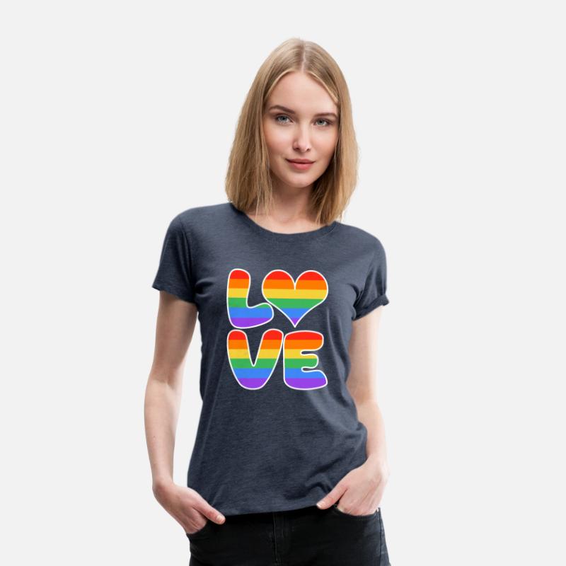 LOVE heart sign rainbow colored