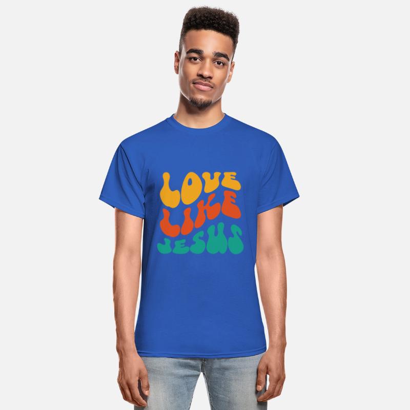 Love like Jesus, Wavy text, groovy font design