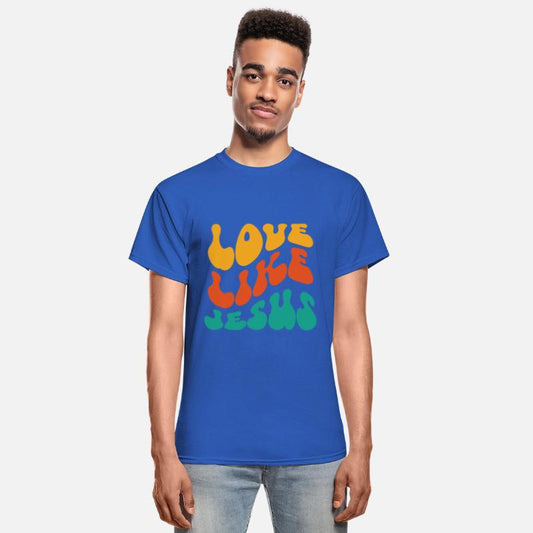 Love like Jesus, Wavy text, groovy font design