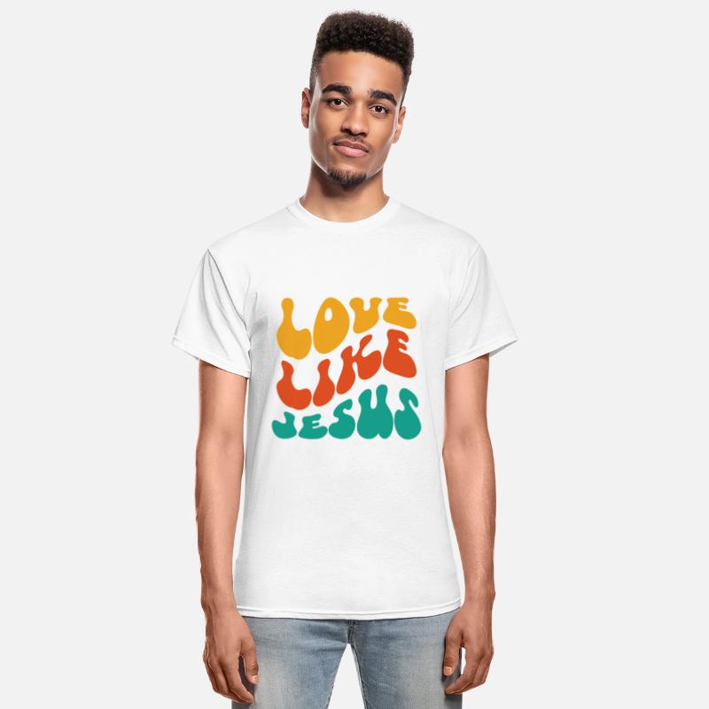 Love like Jesus, Wavy text, groovy font design