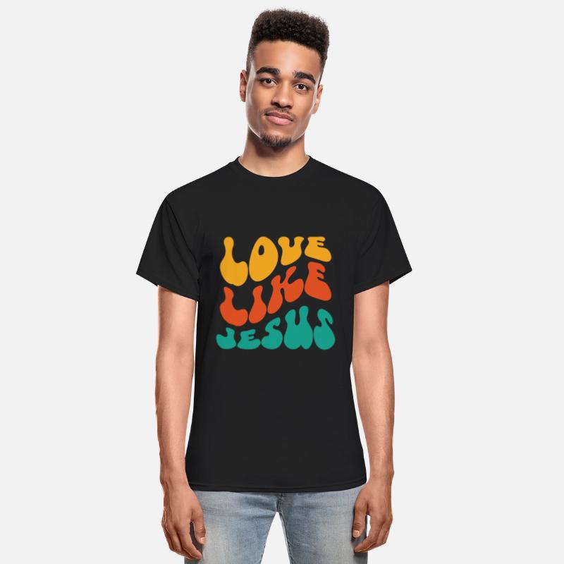 Love like Jesus, Wavy text, groovy font design