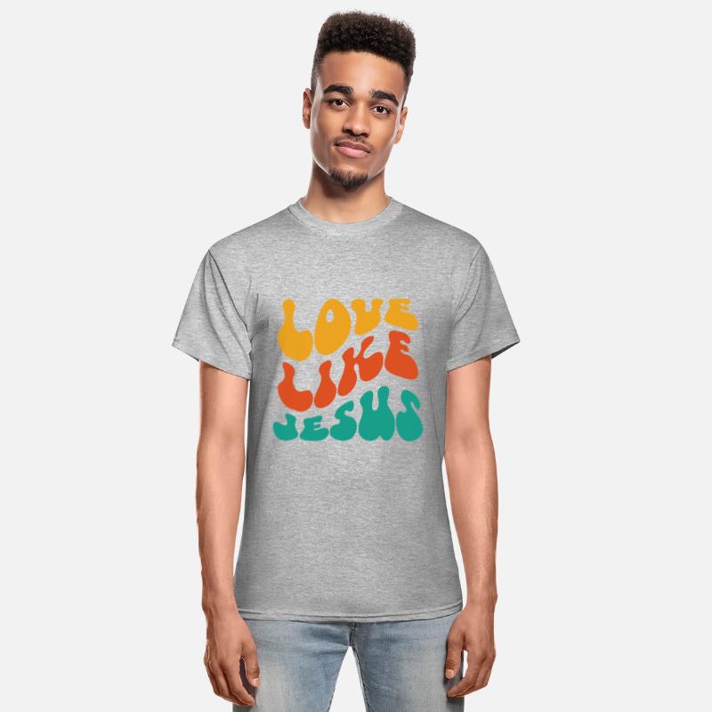 Love like Jesus, Wavy text, groovy font design