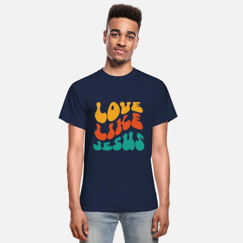Love like Jesus, Wavy text, groovy font design