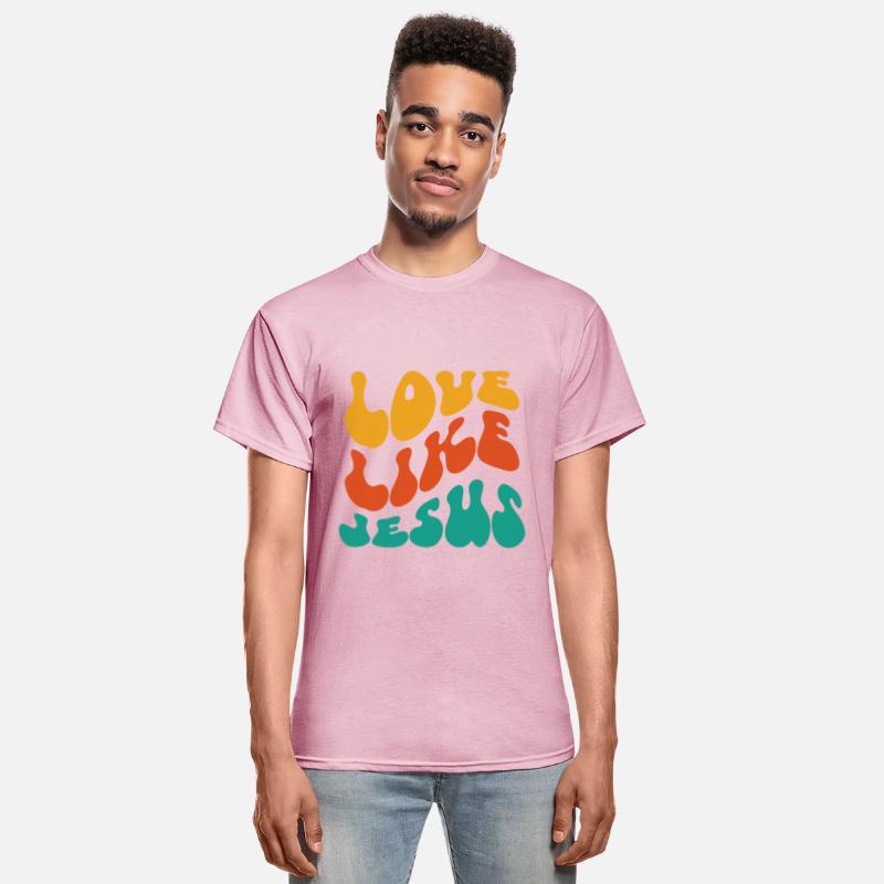 Love like Jesus, Wavy text, groovy font design