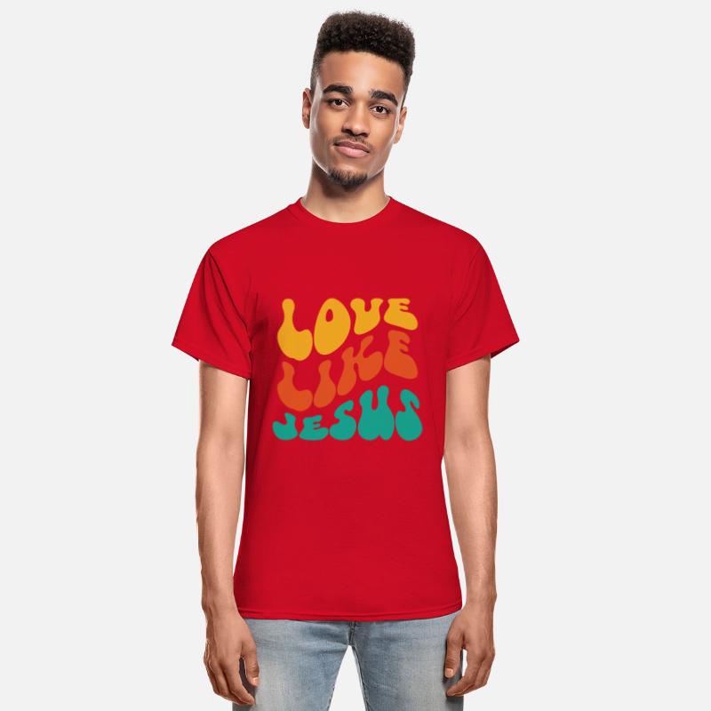 Love like Jesus, Wavy text, groovy font design