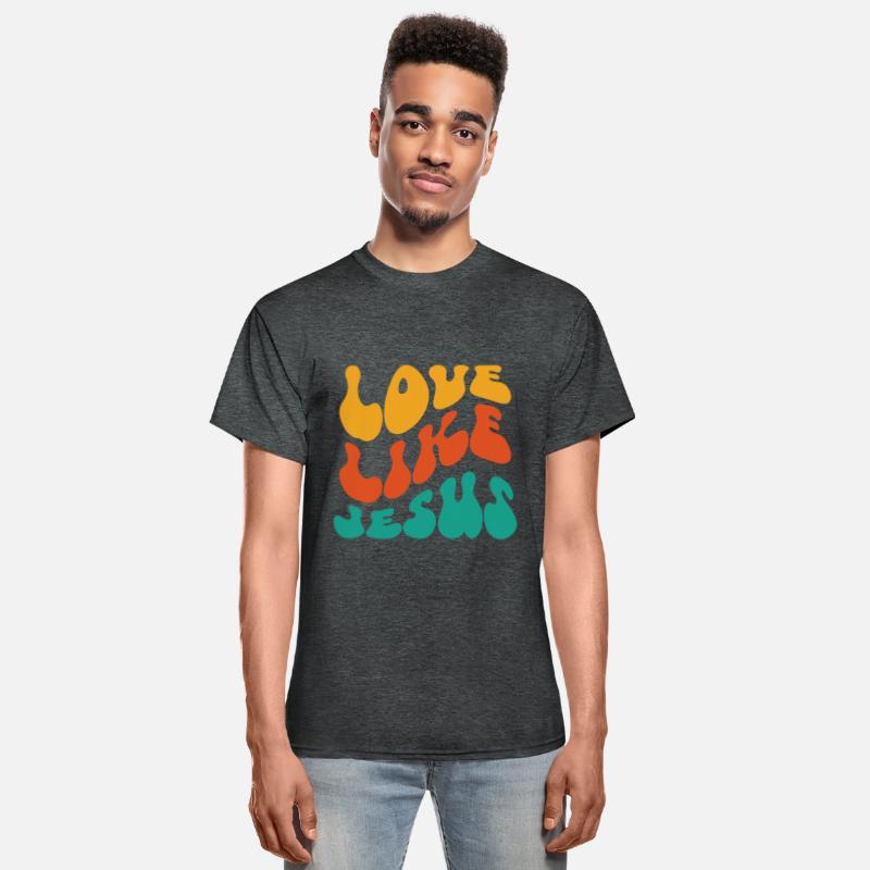 Love like Jesus, Wavy text, groovy font design