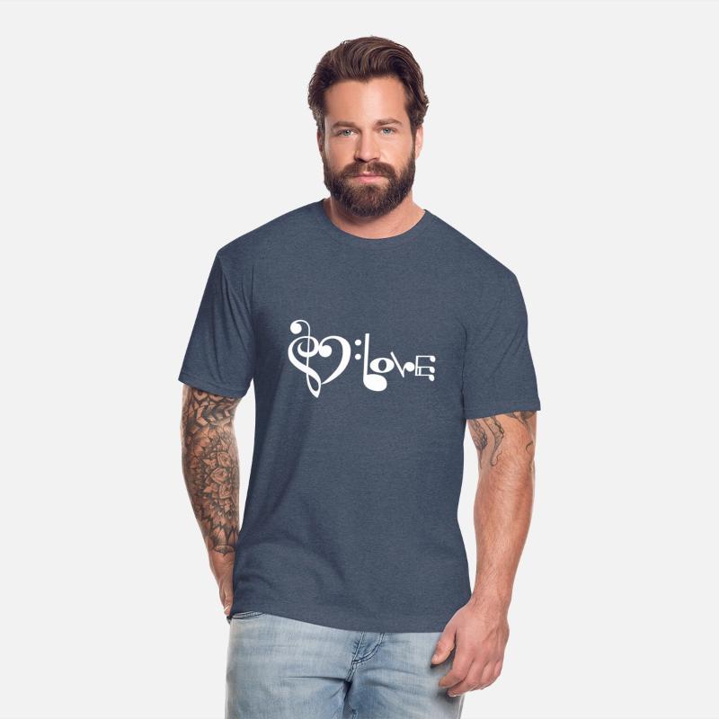 Love Music Heart notes treble clef bass clef