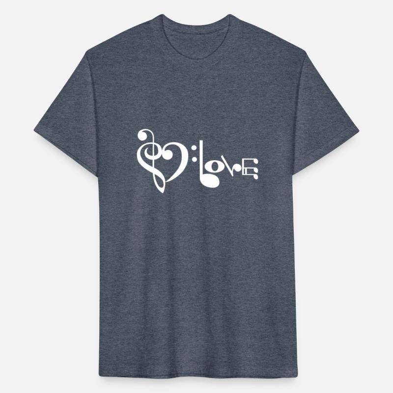 Love Music Heart notes treble clef bass clef