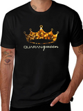 Quaranqueen Black T-Shirt - Crown Design