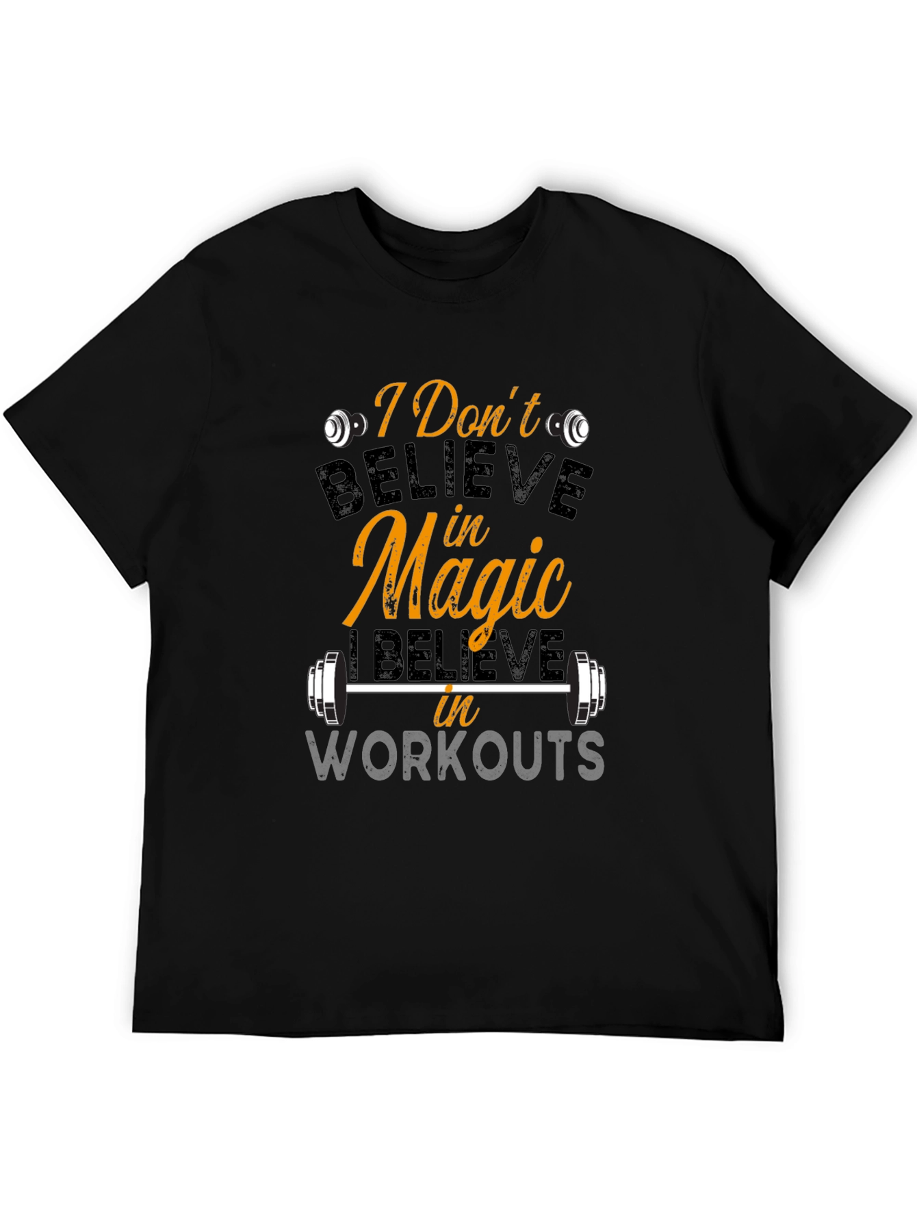 Believe In Workouts Black T-Shirt