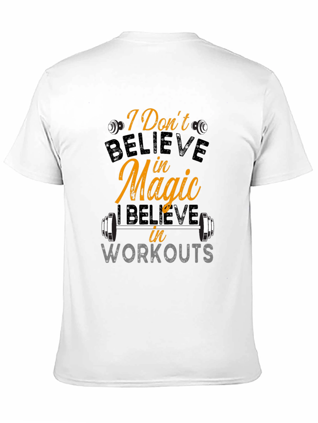 Believe In Workouts Black T-Shirt