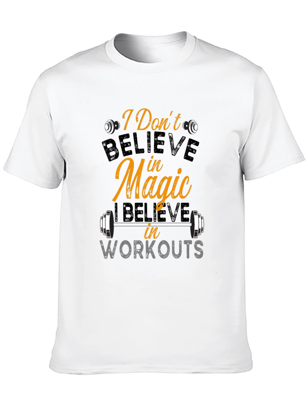 Believe In Workouts Black T-Shirt