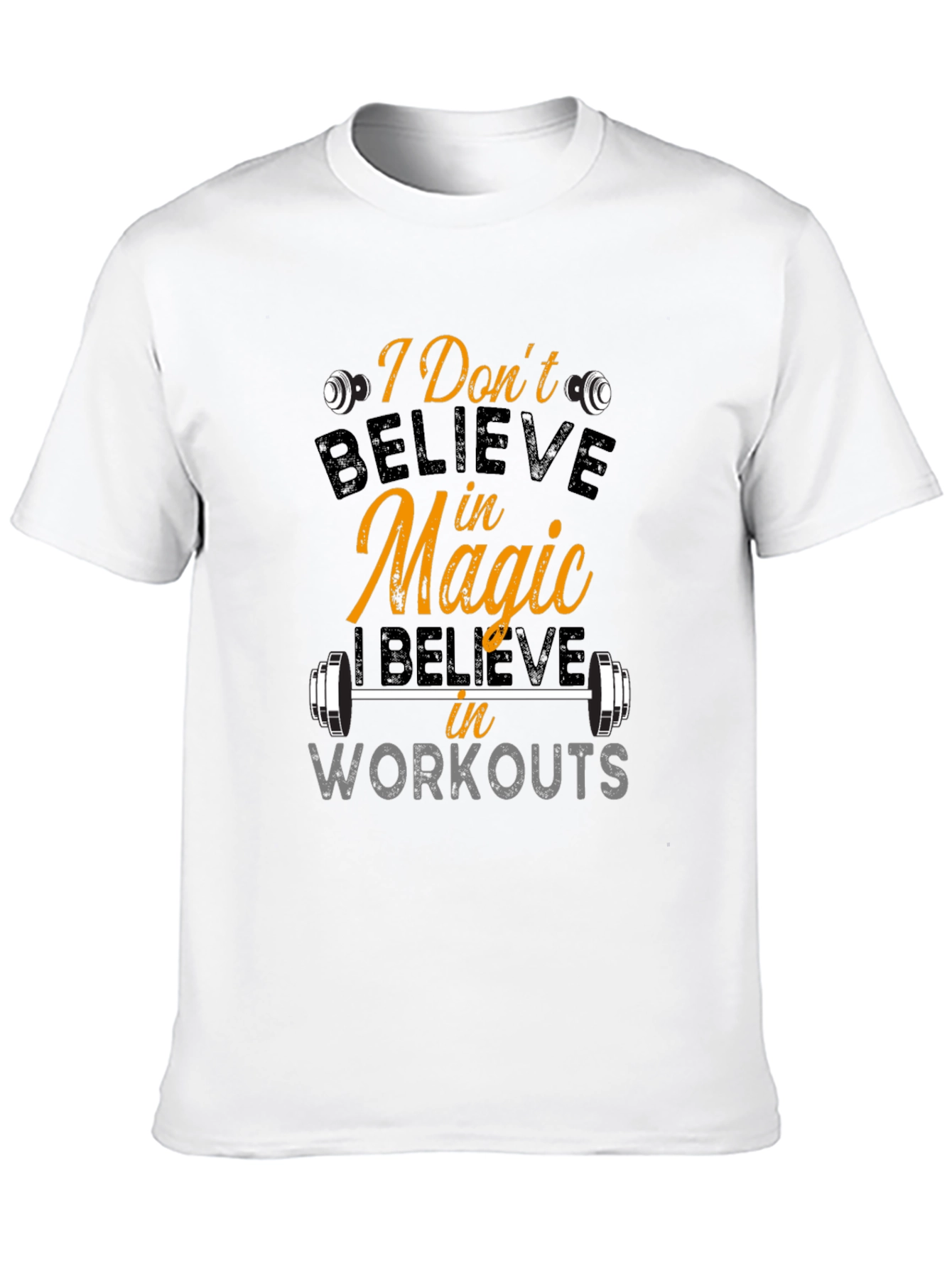 Believe In Workouts Black T-Shirt